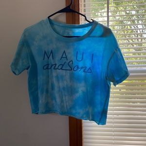 tie dye american eagle top